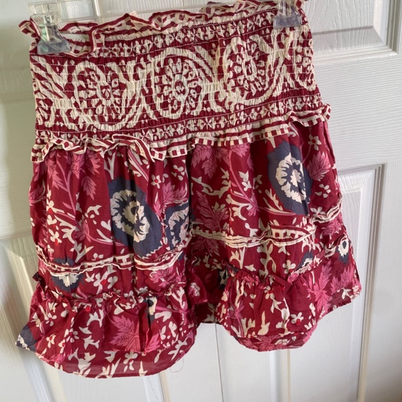 Boho smocked waist mini skirt - Size M - Picture 3 of 3